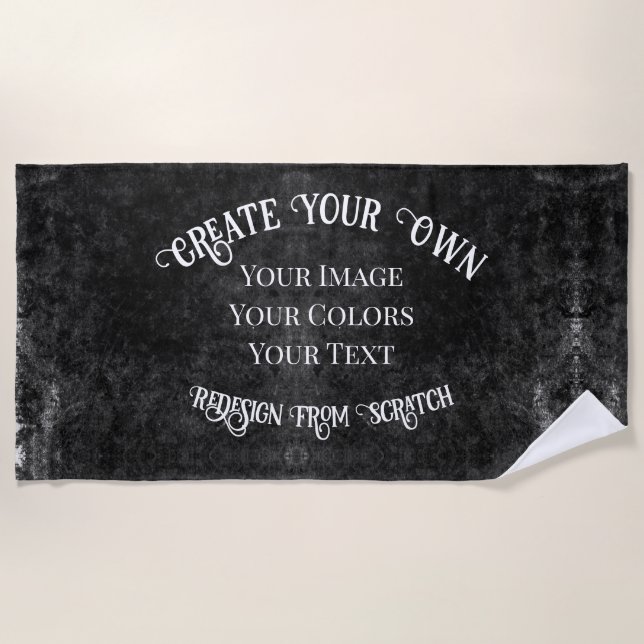 Create Your Own Custom Design Beach Towel (Front)