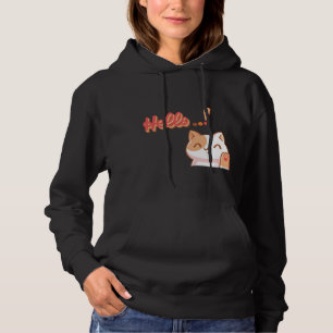 Create Your Own Custom Design Hello Cute Cat Hoodie