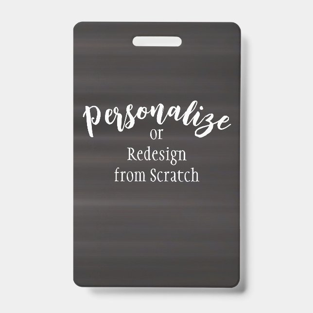 Create Your Own Custom Design ID Badge (Front)