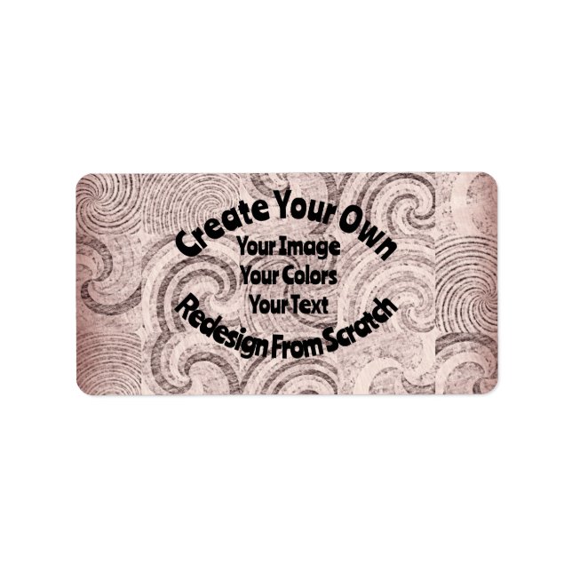 Create Your Own Custom Design Label (Front)