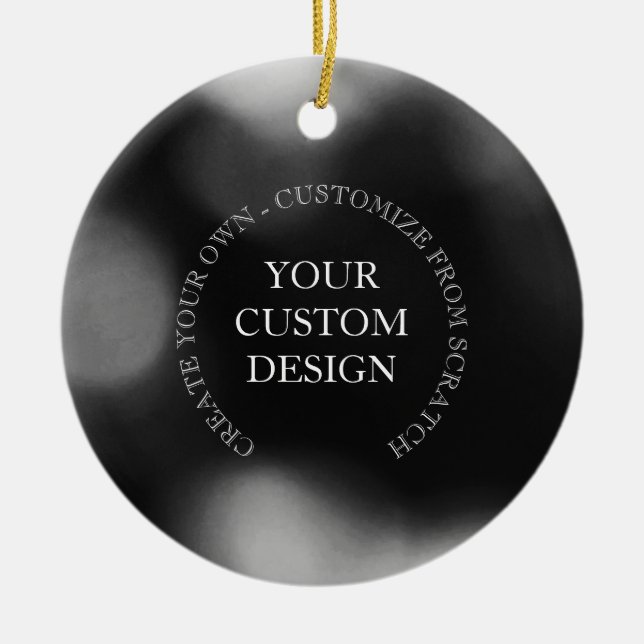 Create Your Own Custom Design/Logo Ceramic Tree Decoration (Front)