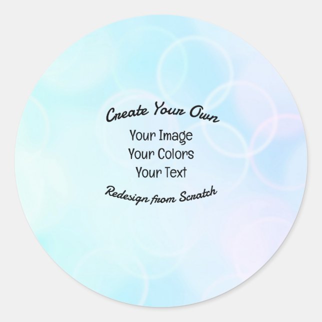 Create Your Own Custom Design/Logo Classic Round Sticker (Front)