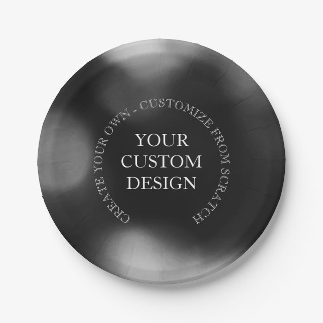 Create Your Own Custom Design/Logo Paper Plate (Front)