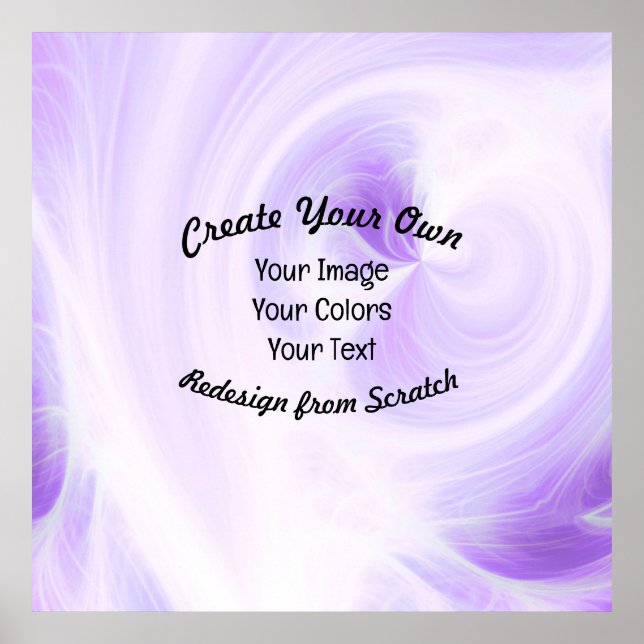 Create Your Own Custom Design Poster (Front)