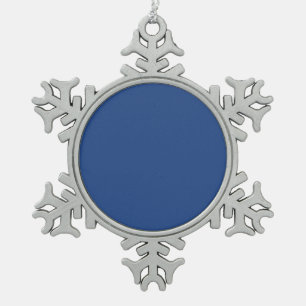Create Your Own Custom Design Snowflake Pewter Christmas Ornament