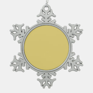 Create Your Own Custom Design Snowflake Pewter Christmas Ornament