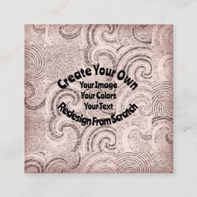Create Your Own Custom Design Square Business Card (Front)