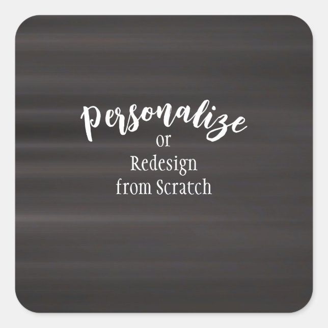 Create Your Own Custom Design Square Sticker (Front)