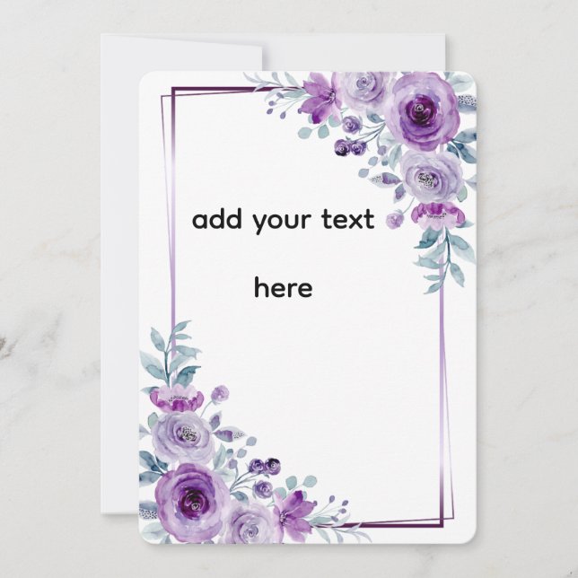 Create Your Own Custom Design Thank You Card (Front)