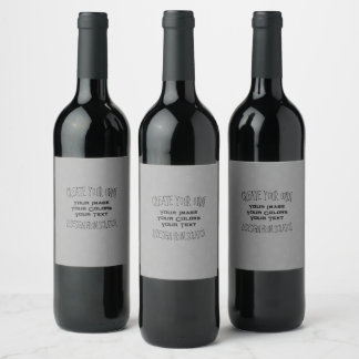 Create Your Own Custom Design Wine Label
