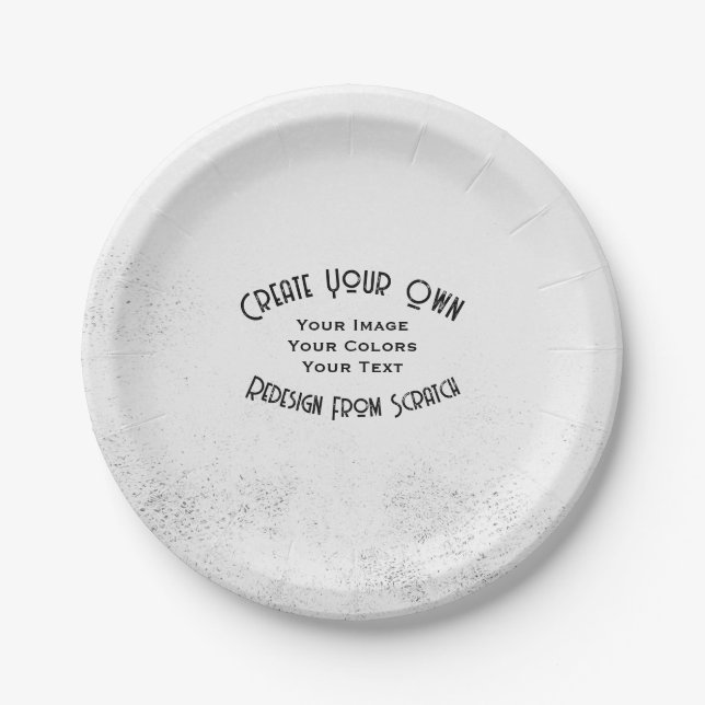 Create Your Own Custom Designed Paper Plate (Front)
