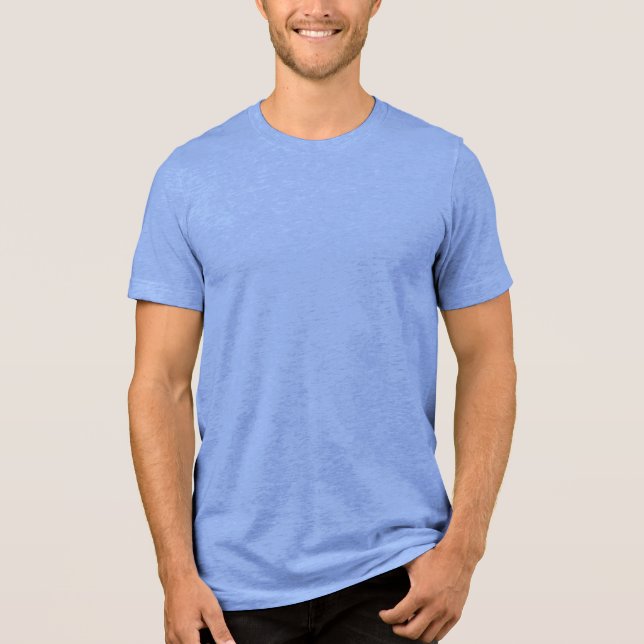  Create Your Own Custom Editable Photo Template Tri-Blend Shirt (Front)