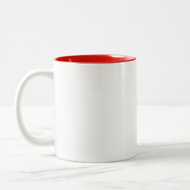  Create Your Own Custom Editable Photo Template Two-Tone Coffee Mug (Left)