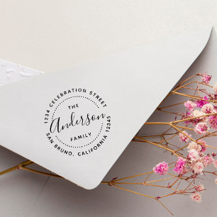 Create Your Own Custom Family Name Return Address Self-inking Stamp