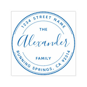 Create Your Own Custom Family Name Return Address Self-inking Stamp