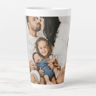 Create Your Own Custom Family Photo Personalised   Latte Mug
