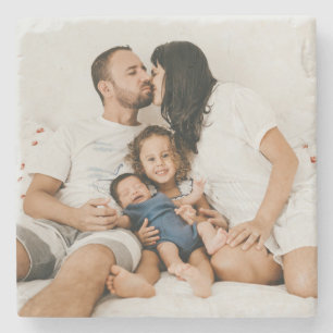 Create Your Own Custom Family Photo Personalised Stone Coaster