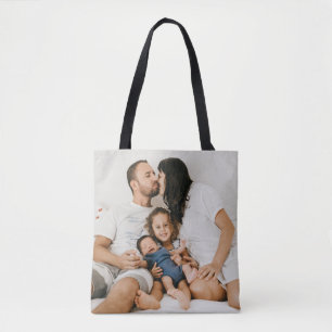 Create Your Own Custom Family Photo Personalised   Tote Bag