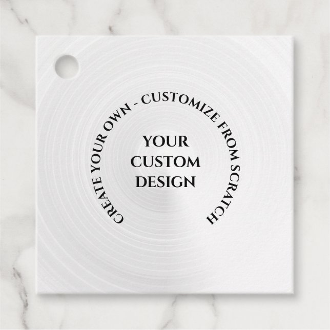 Create Your Own Custom Favour Tags (Front)