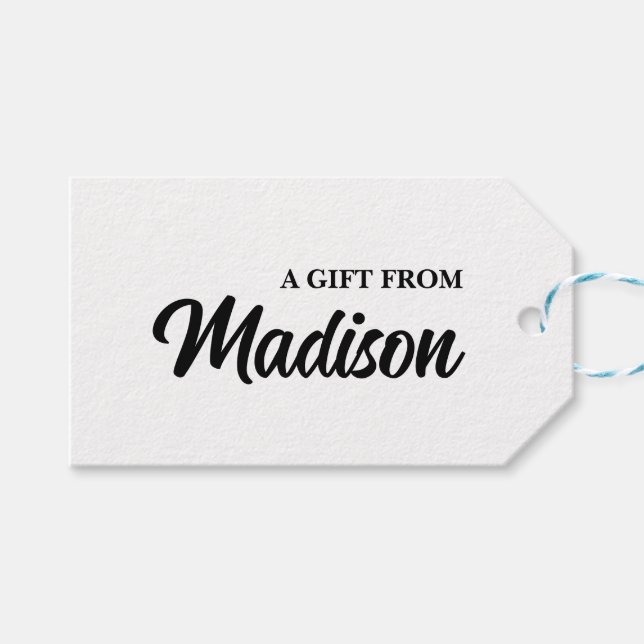 Create your own custom gift tags (Front (Horizontal))