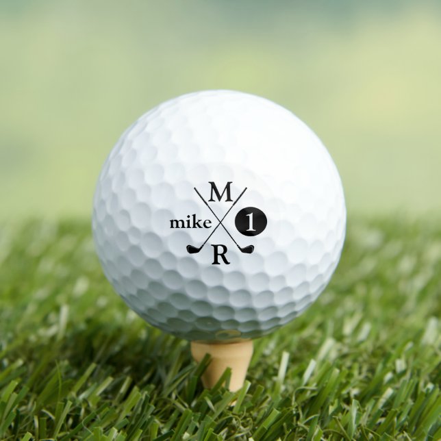 Create Your Own Custom Golfer Name Clubs Golf Balls (Insitu Tee)