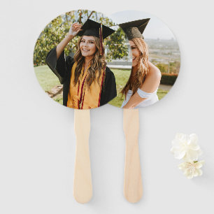 Create Your Own Custom Graduate 2 Photo Hand Fan