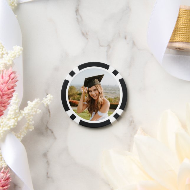 Create Your Own Custom Graduate 2 Photo Poker Chips (Wedding)