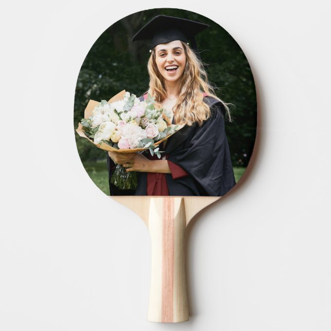 Create Your Own Custom Graduate Photo Ping Pong Paddle (Front)