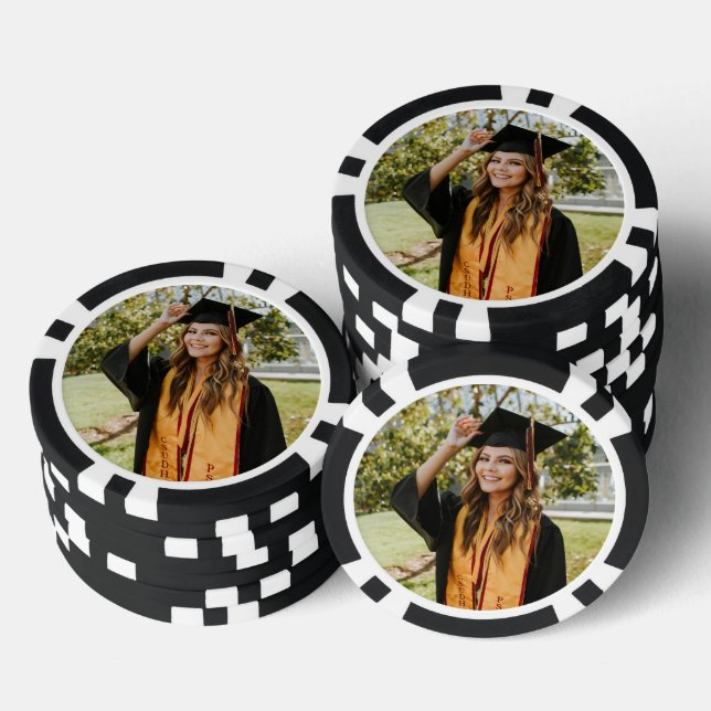 Create Your Own Custom Graduate Photo Poker Chips (Stack)