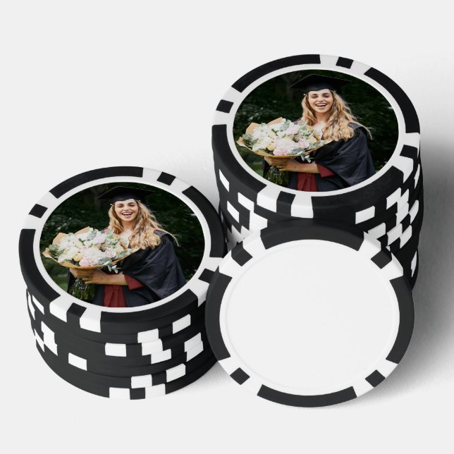 Create Your Own Custom Graduate Photo Poker Chips (Stack)