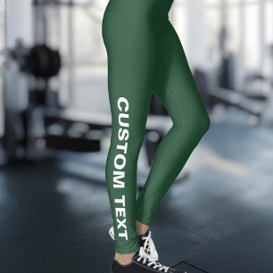 Create Your Own Custom Green Leggings