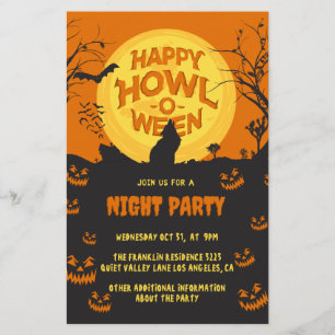 Create your own custom Halloween Party  Flyer