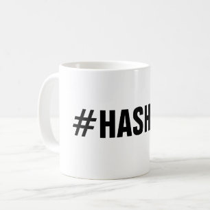 Create your own custom hashtag coffee mug