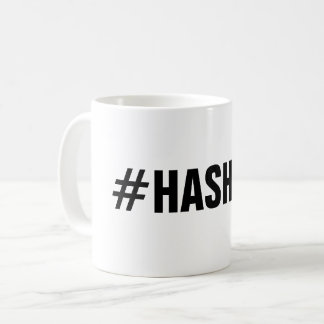 Create your own custom hashtag coffee mug