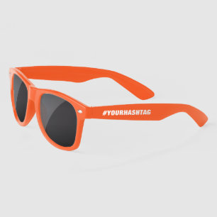 Create your own custom #hashtag coloured sunglasses