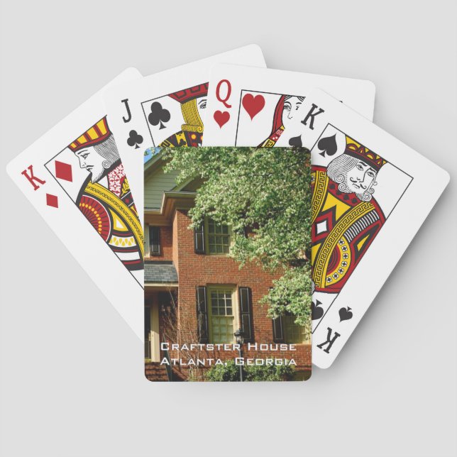 Create Your Own -  Custom House Photo Template Playing Cards (Back)
