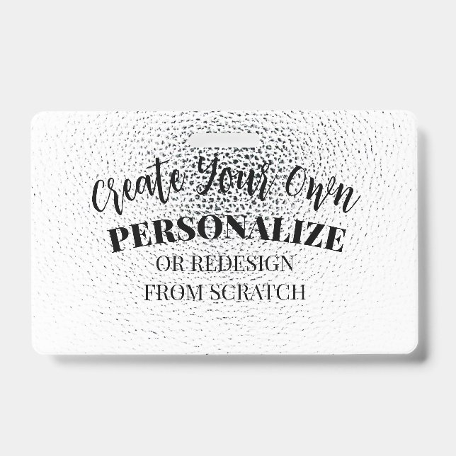 Create Your Own Custom ID Badge (Front)