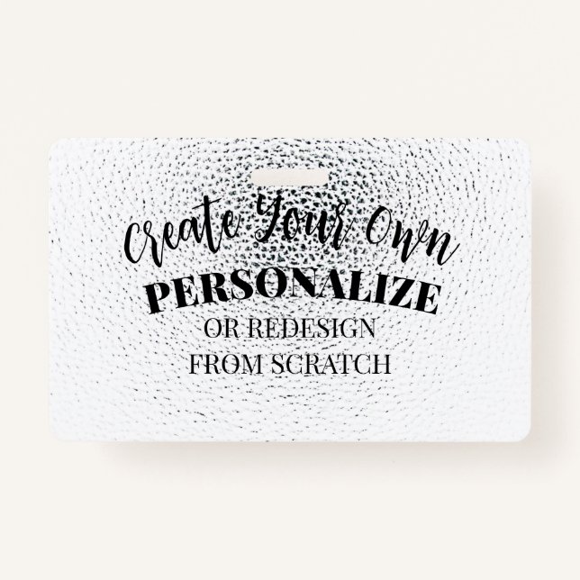 Create Your Own Custom ID Badge (Front)
