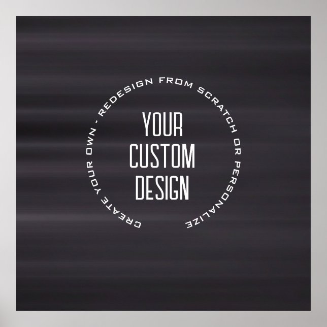 Create Your Own Custom Image Poster (Front)