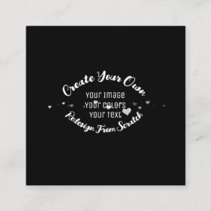 Create Your Own Custom Image Square Business Card