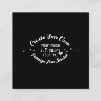 Create Your Own Custom Image Square Business Card