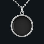 Create Your Own Custom Image Sterling Silver Necklace<br><div class="desc">Add your own image and some custom text if desired and choose your favourite fonts and colours!

Create custom clothing including t-shirts,  hoodies,  tank tops,  leggings and more. Visit Art Deco Gallery to shop our entire collection.</div>