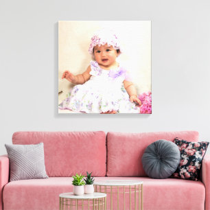 Create Your Own Custom Kids Children Photo Modern Canvas Print
