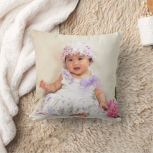 Create Your Own Custom Kids Children Photo Modern Cushion