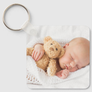 Create Your Own Custom Kids Children Photo Modern Key Ring