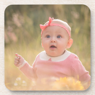 Create Your Own Custom Kids Children Two Photo  Coaster
