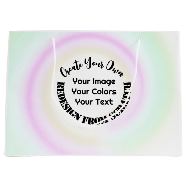 Create Your Own Custom Large Gift Bag (Front)
