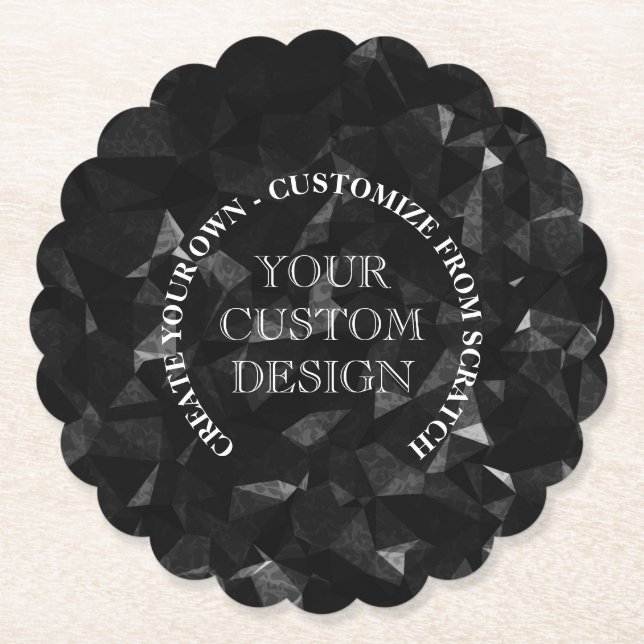 Create Your Own Custom Logo/Design Paper Coaster (Front)