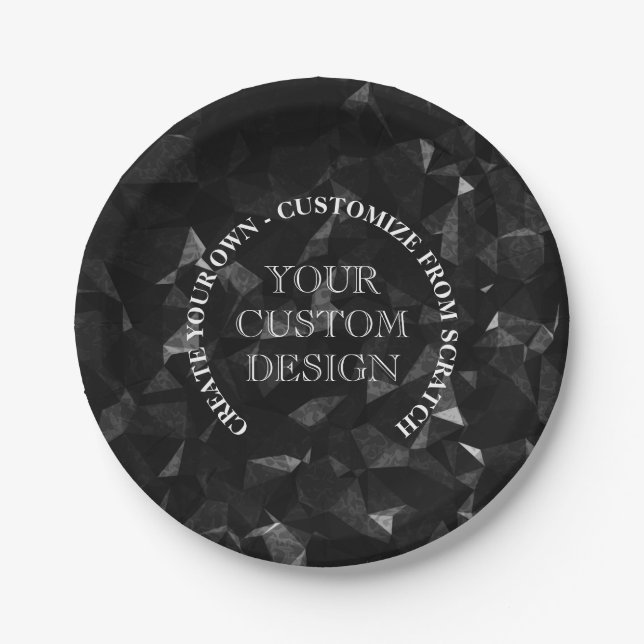 Create Your Own Custom Logo/Design Paper Plate (Front)