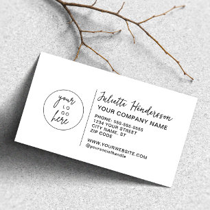 Create Your Own Custom Logo Photo Elegant Business Card